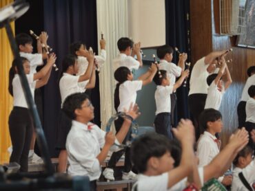 10/4（土）　古府っ子の学習発表会（あいさつ・５年・１年）