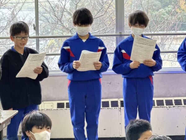 12/5（金）　古府っ子の学校生活