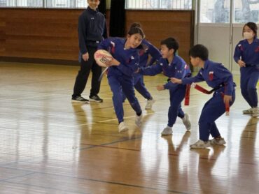 ２/１８（水）　最後のタグラグビー教室