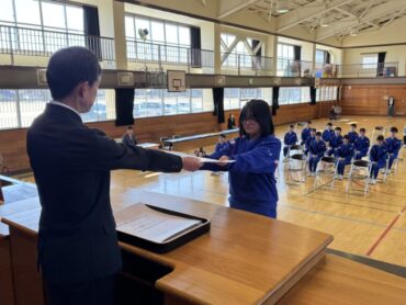 ３/１１（水）　卒業式予行練習